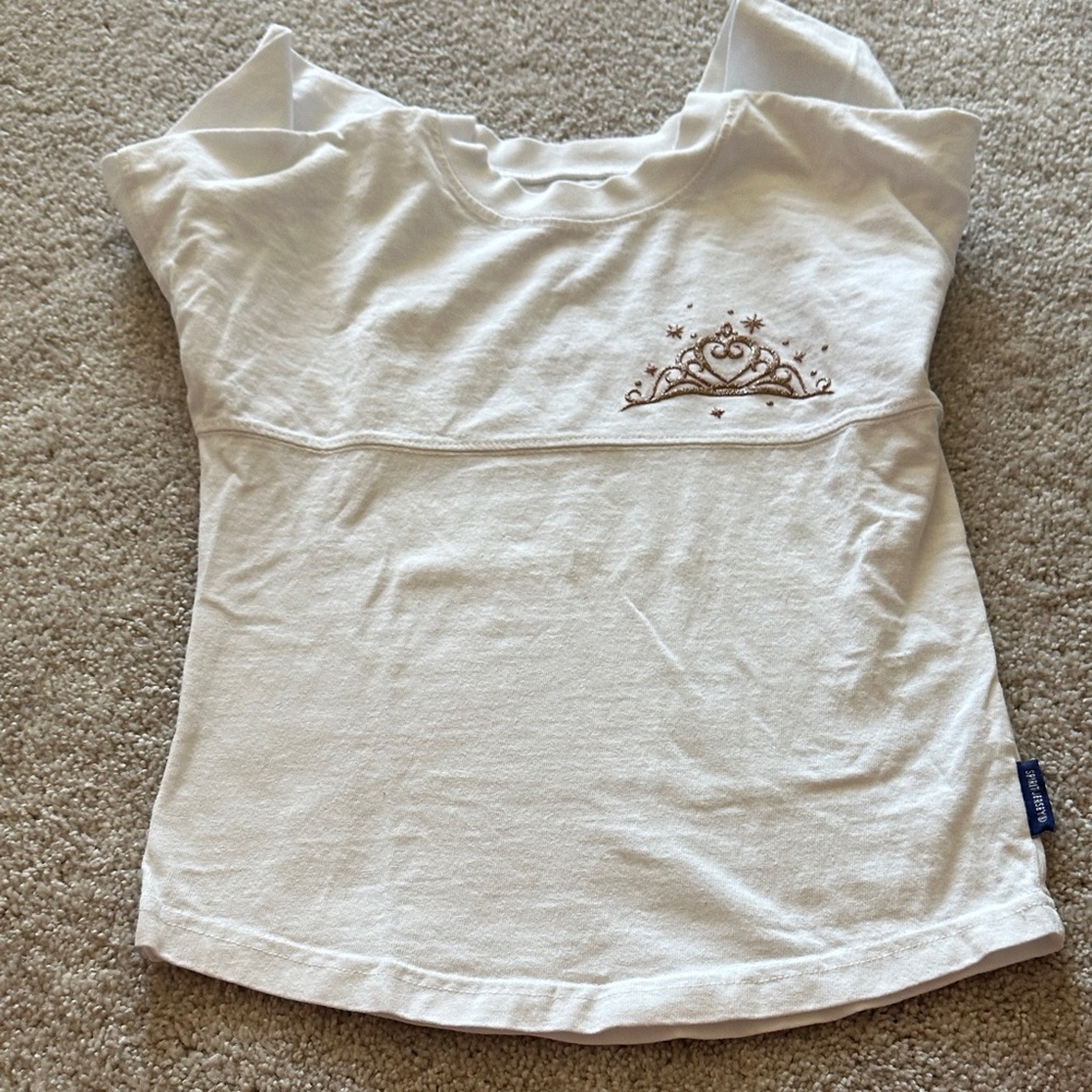 White Long Sleeve Shirt with Embroidered Design